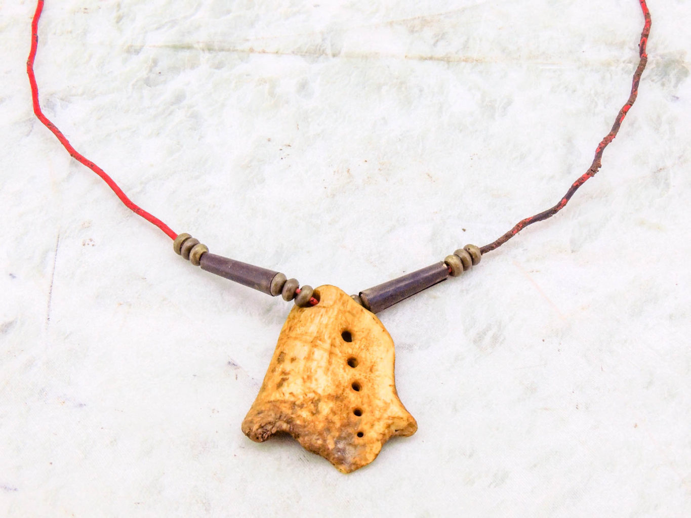 Pierced Bone Necklace