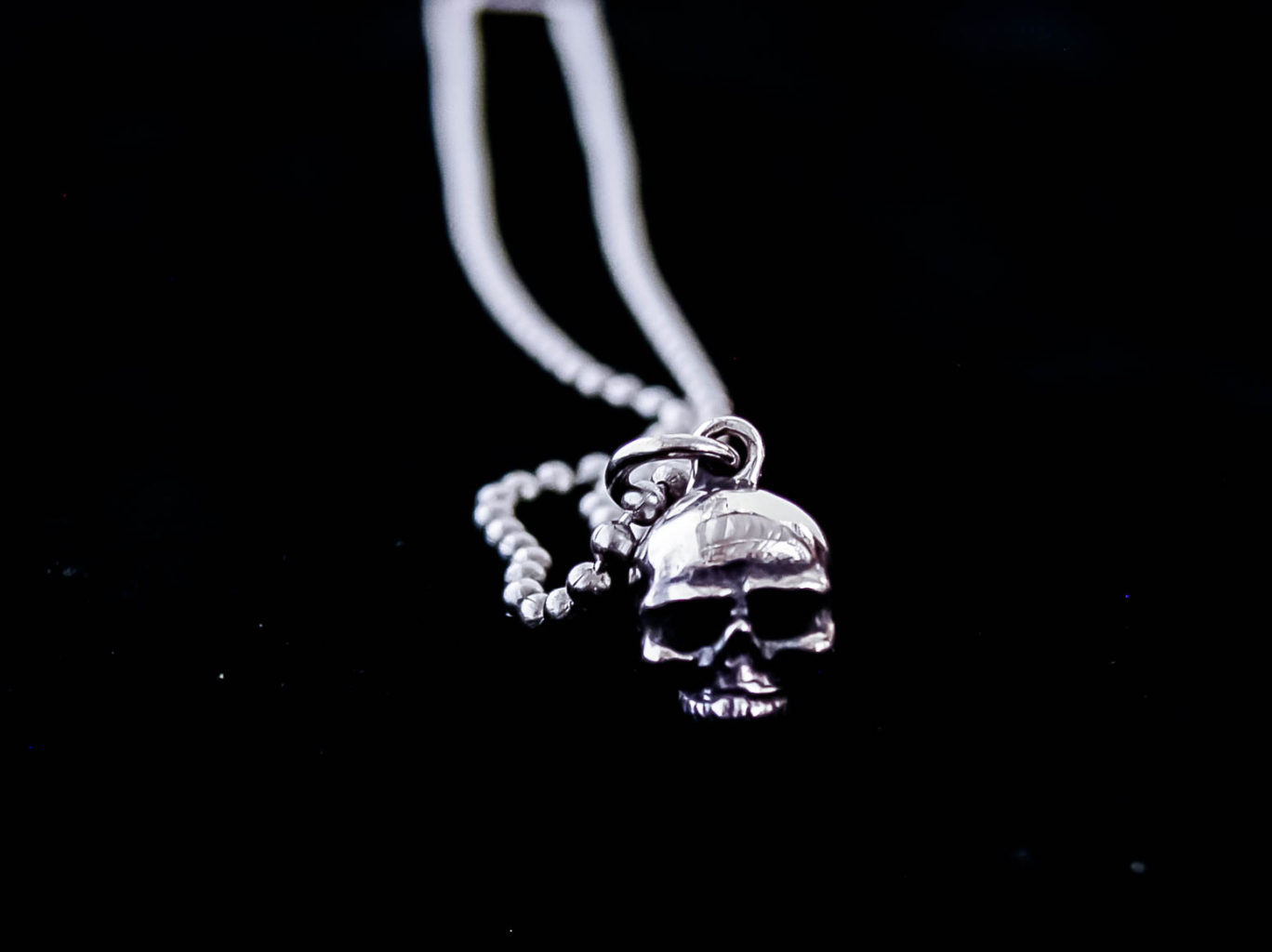 Sterling Skull Pendant